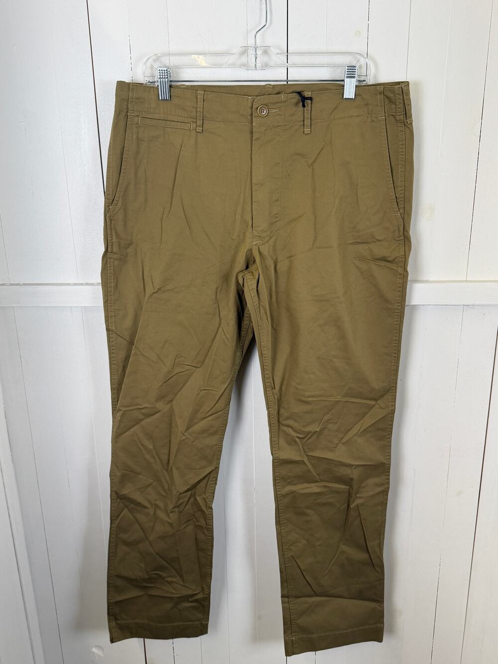 Buck Mason Tan Cotton Dress Pants Size 34x34 NWT